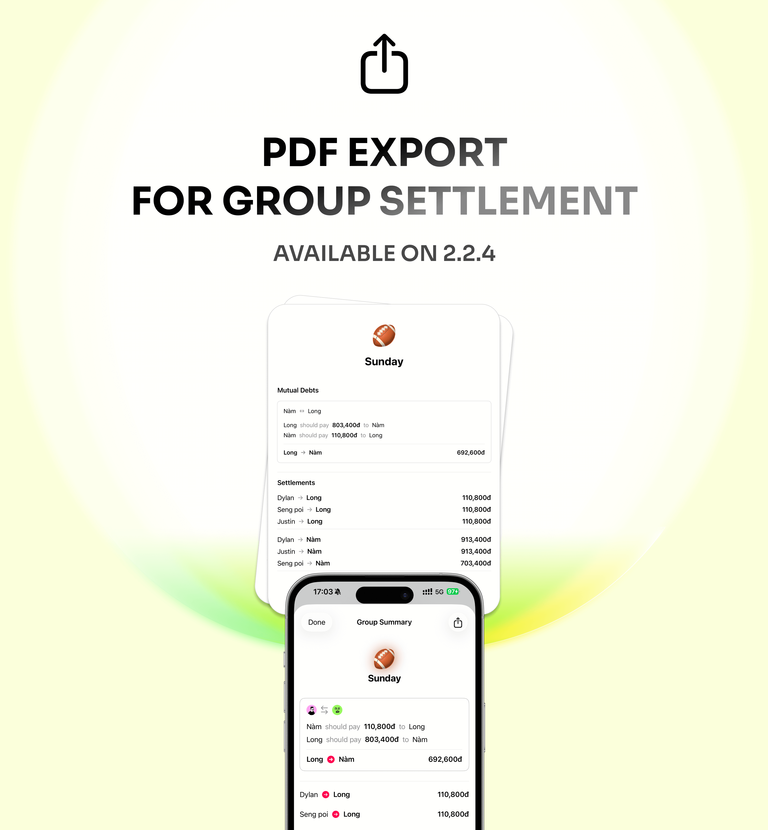 Splitly new PDF export