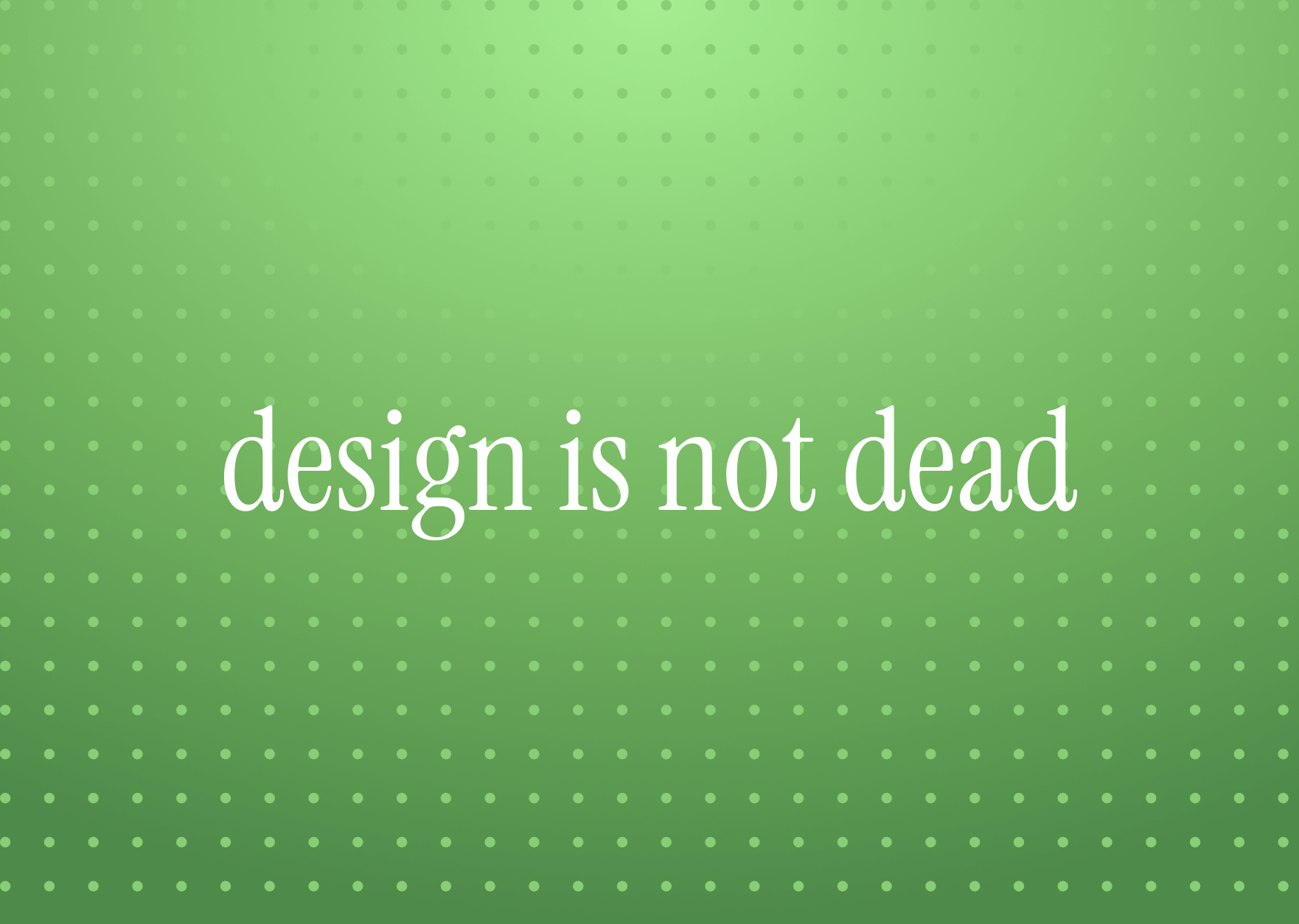 Design is not dead, but the old process will die: Part 1 thumbnail